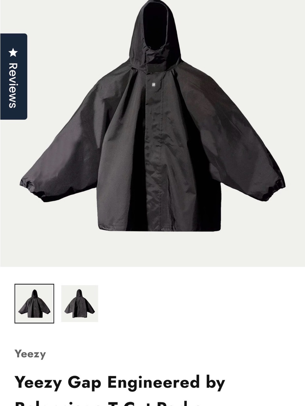 New With Tags. Yeezy Gap Engineered by Balenciaga T Cut Parka